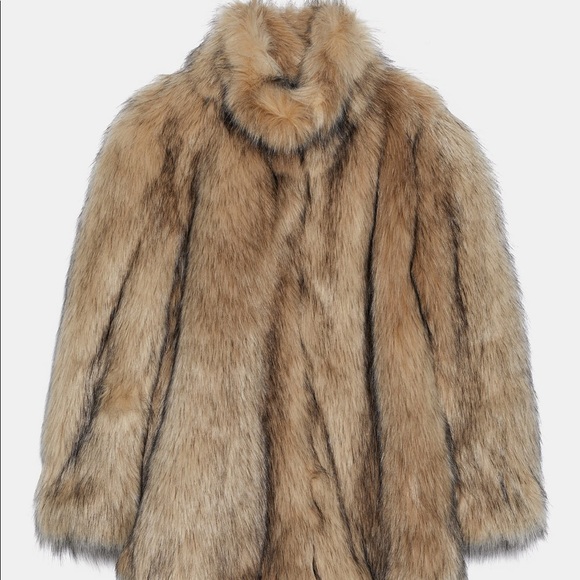 Zara faux fur jacket with matching faux fur boots - Picture 8 of 13